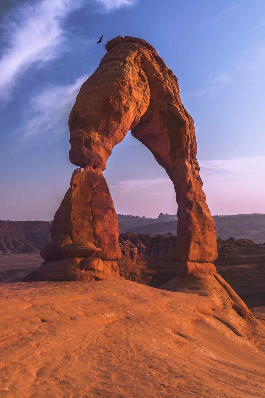 Delicate Arch with Raven