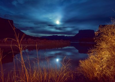 Colorado River & the Full Moon